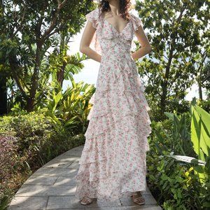 Sau Lee Rosie Chiffon Gown - NWT - Size 6